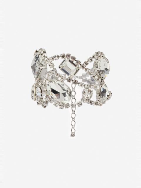 MAGDA BUTRYM Mixed-cut crystals bracelet in silver