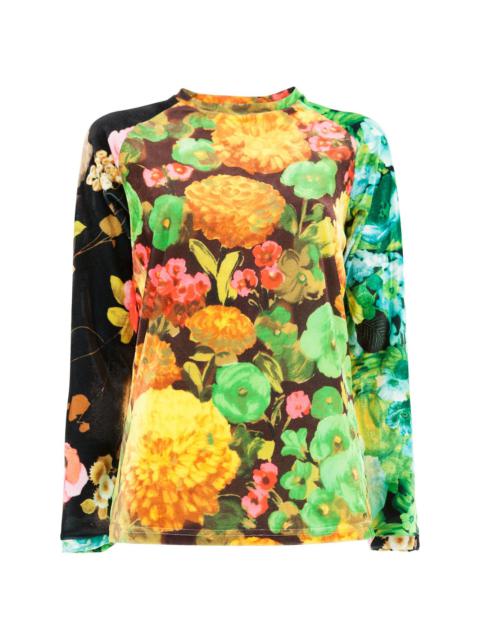 Richard Quinn floral fitted top