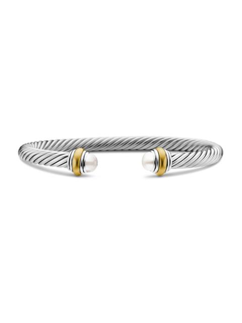 DAVID YURMAN Women's Cable Classics Color Bracelet with 14K Yellow Gold - Pearl