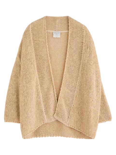 Forte_forte Shawl-collar Linen-blend Cardigan