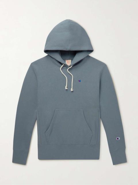 Logo-Embroidered Cotton-Blend Jersey Hoodie