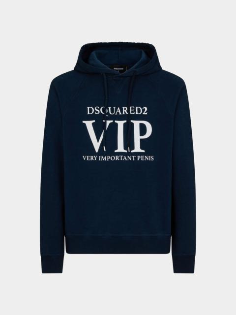 DSQUARED2 VIP COOL RAGLAN FIT HOODIE SWEATSHIRT
