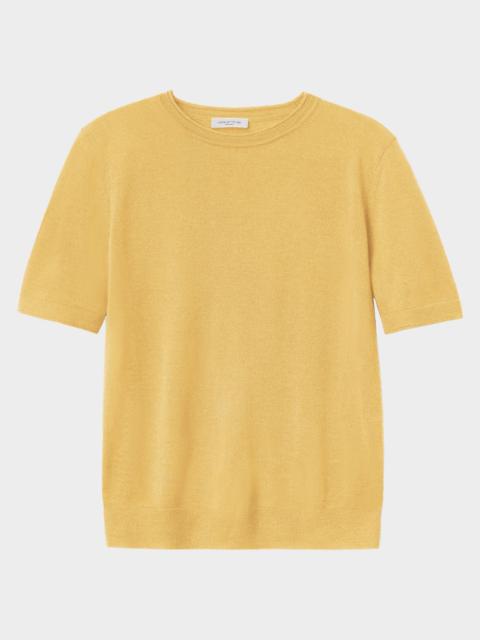 Lafayette 148 New York Crewneck Cashmere Rib Knit Sweater