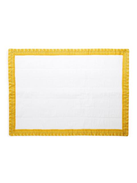 VERSACE Unisex Baroque Robe Bath Mat - White