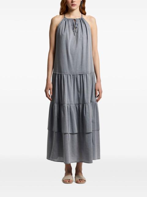 PESERICO gathering-detail maxi dress