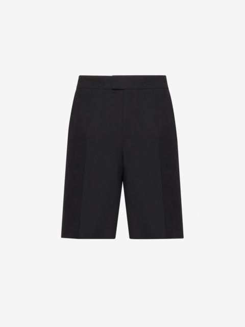 Alexander McQueen Men's Tailored Shorts in Black
