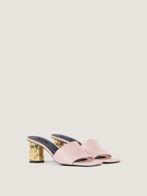 Givenchy TAPE HEELED MULES IN LEATHER
