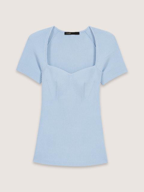 maje Rib knit top