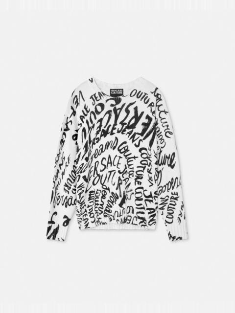 VERSACE JEANS COUTURE Logomania Knit Sweater