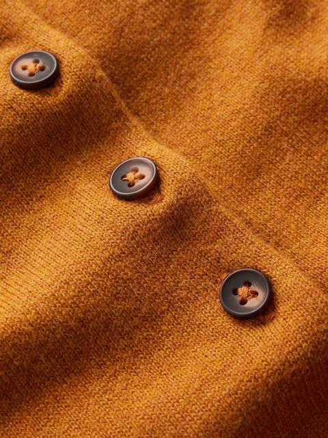 BODEN Collared Knitted T-shirt-Toffee Brown