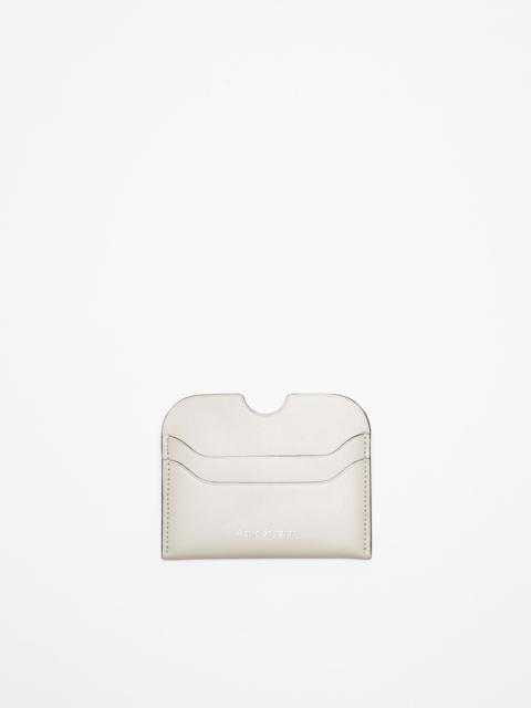 Acne Studios Leather card holder - White/black