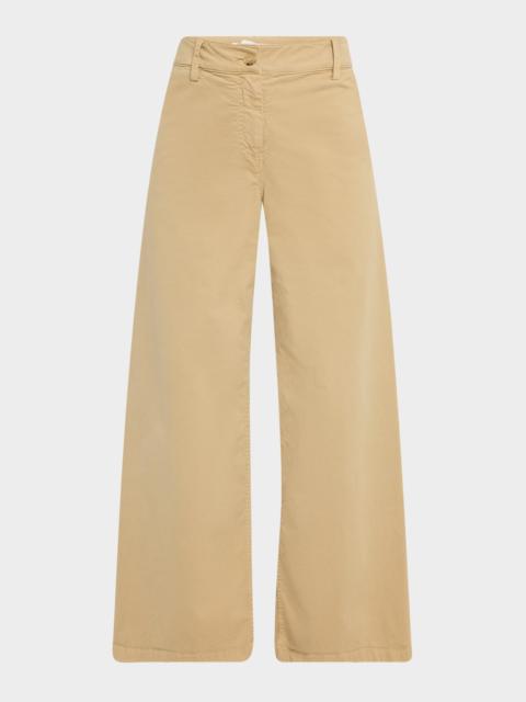 NILI LOTAN Megan Brushed Stretch Wide Leg Pants