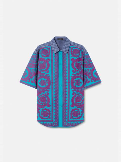VERSACE Barocco Silhouette Checked Shirt