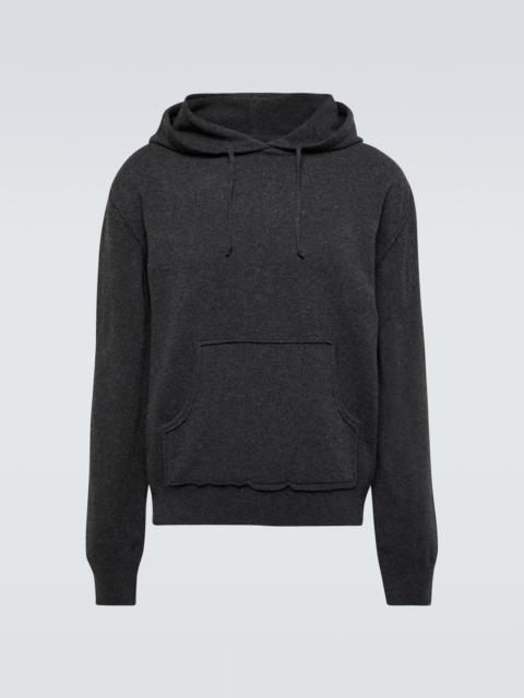 Wool and cashmere hoodie