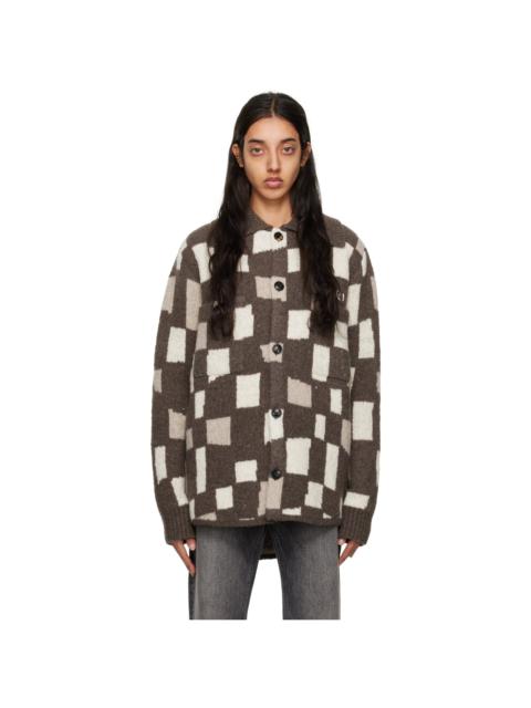 AMIRI Brown Checkered Jacket
