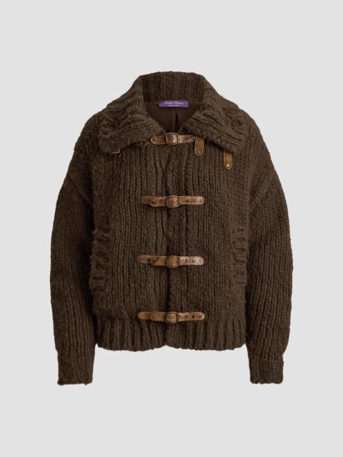 Ralph Lauren Women's Buckle Cashmere Bomber Cardigan - Brown