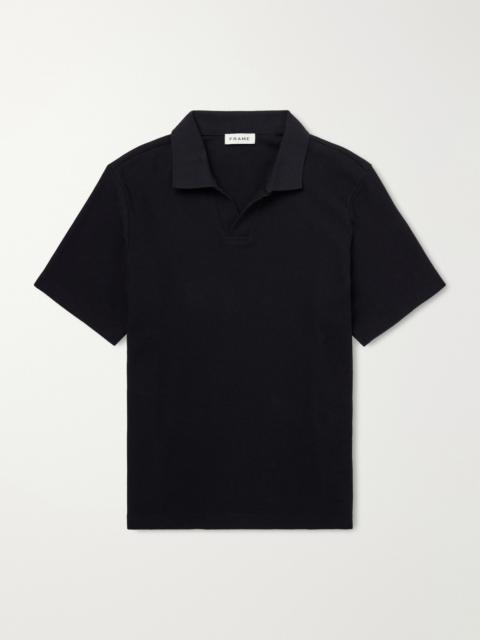 FRAME Cotton-Piqué Polo Shirt