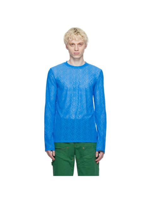 SSENSE Exclusive Blue Long Sleeve T-Shirt