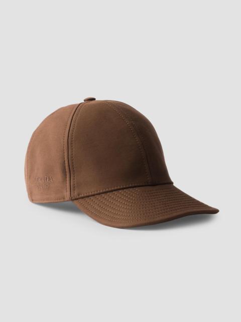 Prada Men's Old Cotton Satin Baseball Cap - Brown