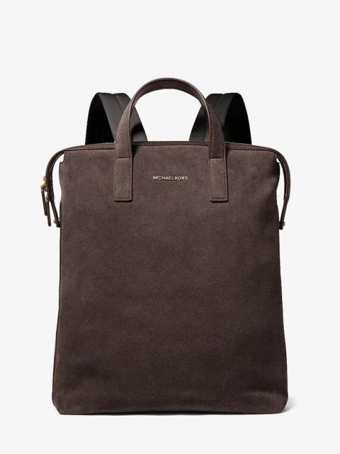 MICHAEL KORS Nicholas Suede Convertible Backpack