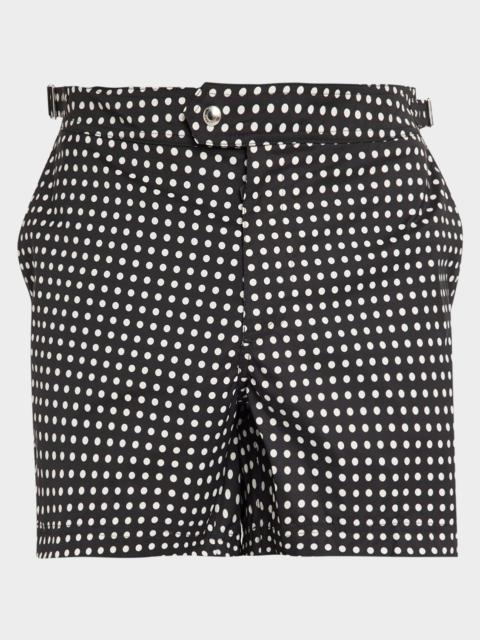 TOM FORD Polkadot Mid-Rise Shorts