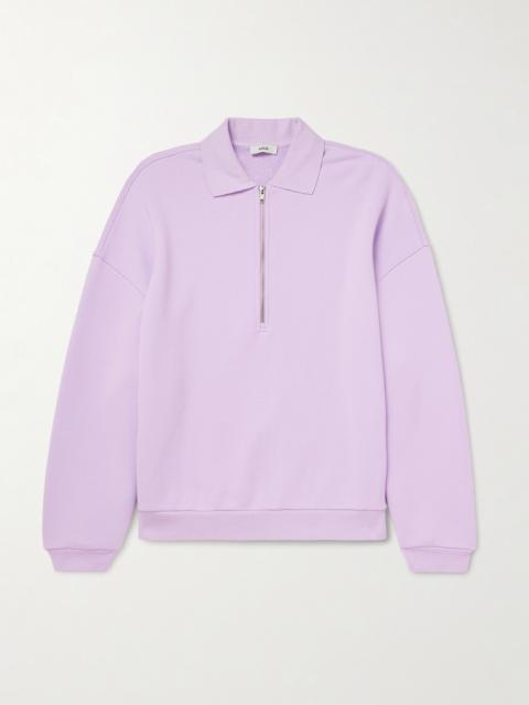 AGOLDE Pace Half-Zip Cotton-Jersey Sweatshirt