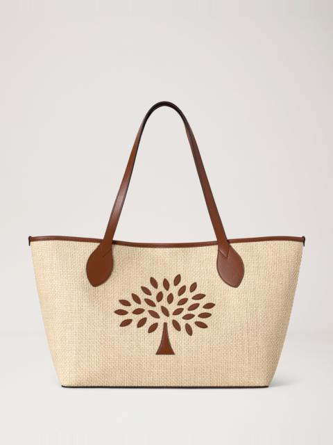 Mulberry Tree Tote - Raffia Ecru & Bright Oak Raffia & Leather Trim