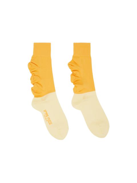 ISSEY MIYAKE Yellow Flower Socks