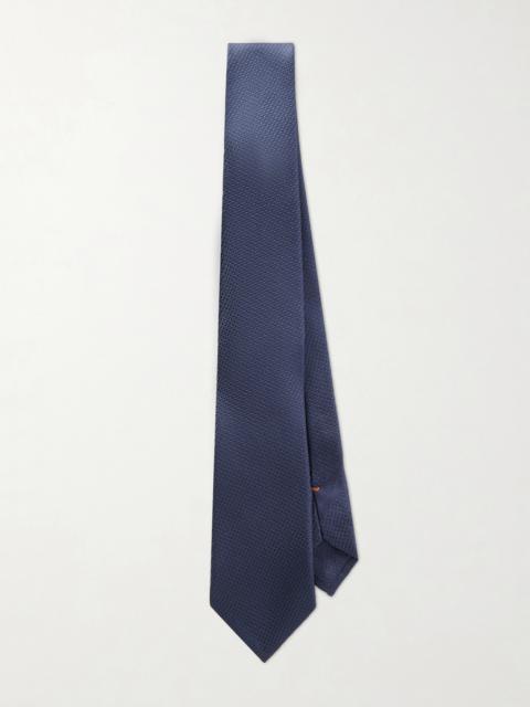 ZEGNA 8cm Silk-Jacquard Tie
