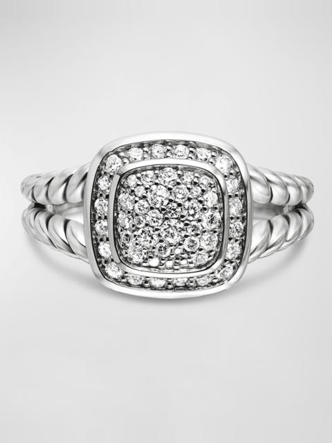DAVID YURMAN Petite Albion Ring with Diamonds in Silver, 7mm