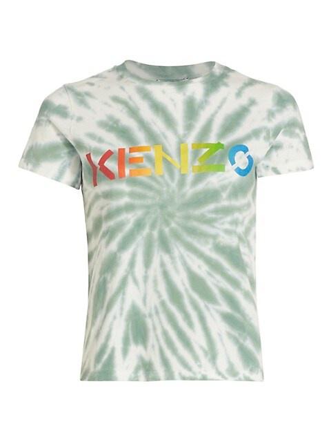 KENZO 로고 인쇄 동점dye T 셔츠