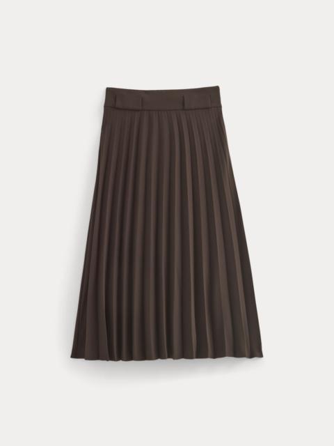 EVERLANE PLEATED CREPE MIDI SKIRT
