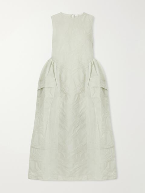 CECILIE BAHNSEN Cbduana Papillon Matelassé Maxi Dress