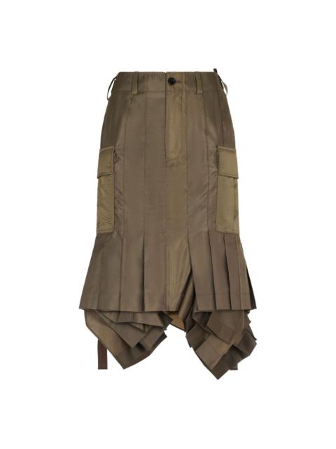 【sacai】Matelasse Twill Mix Skirt sacai Matelasse Twill Mix Skirt | REVERSIBLE