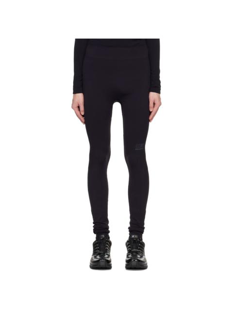 MM6 Maison Margiela Black Salomon Edition Textured Leggings