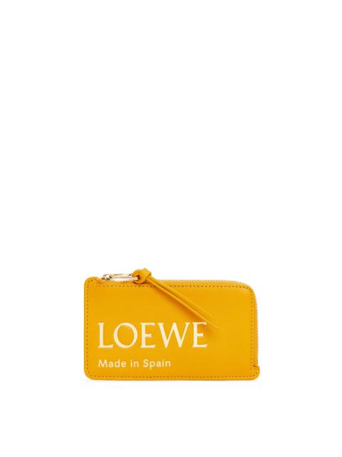 Embossed LOEWE coin cardholder in shiny nappa calfskin