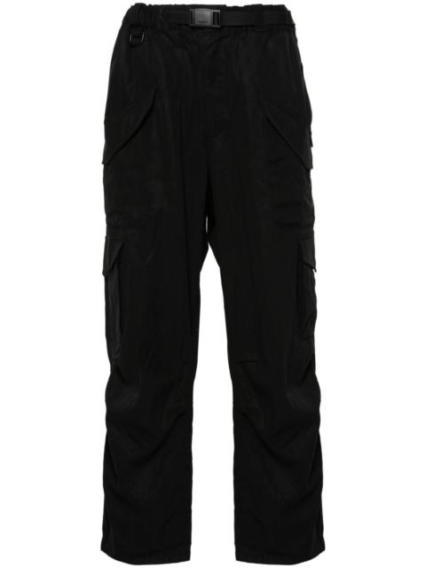 belted straight-leg cargo pants