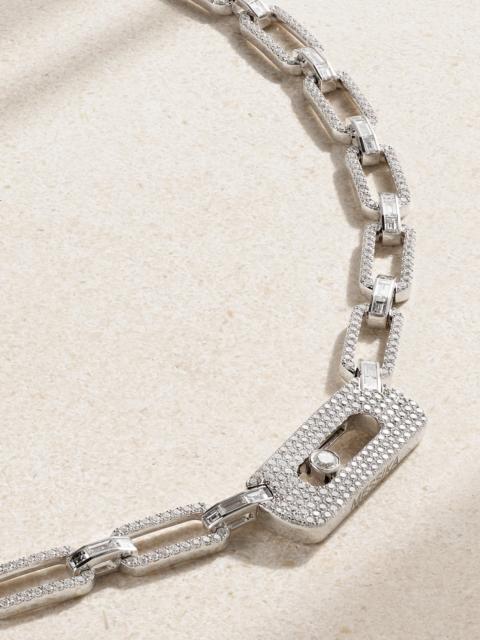MESSIKA My Move 18-karat White Gold Diamond Necklace