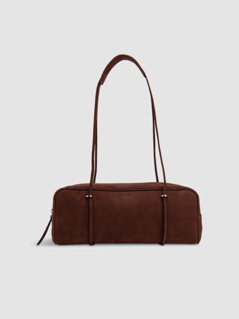 BY FAR Kimberly Nubuck Shoulder Bag