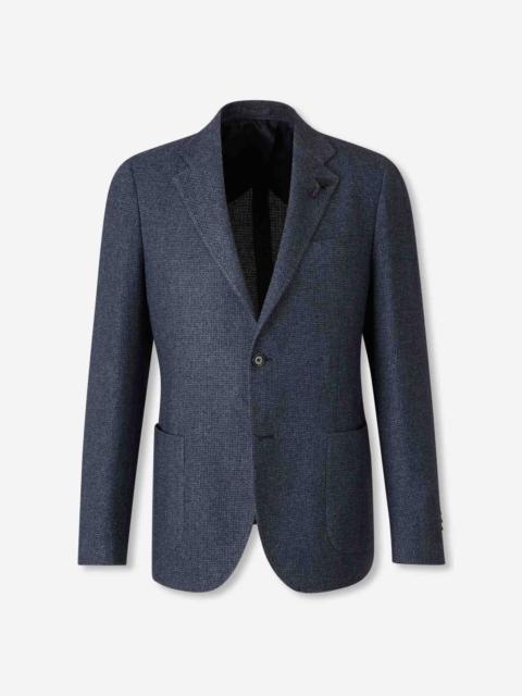 LARDINI STRAIGHT WOOL BLAZER