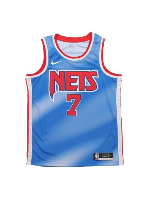 Men's Nike Dri-FIT Retro 19-20 Season Brooklyn Nets Durant No. 7 Blue Jersey CQ4253-402