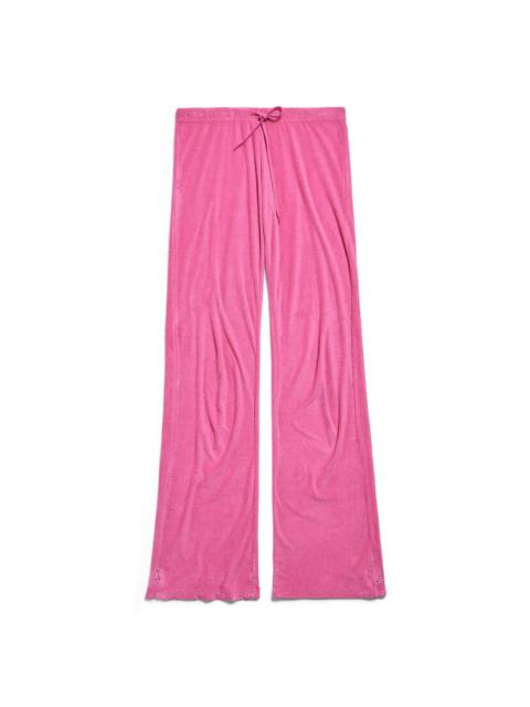 フィットネスボトムス Balenciaga Fuchsia Velvet Joggers BALENCIAGA Fuchsia velvet joggers | gebnegozionline | REVERSIBLE