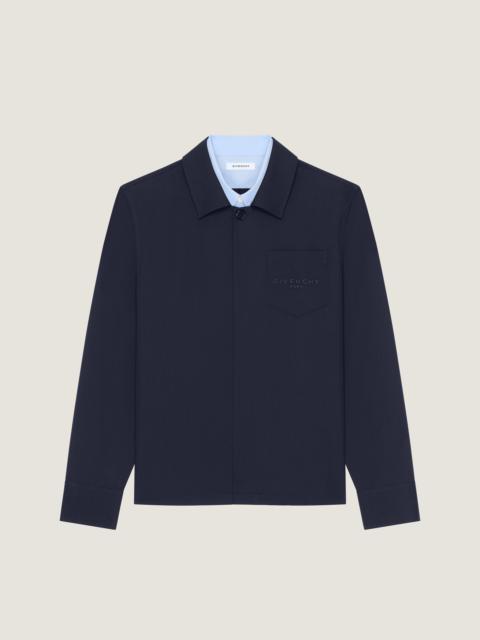 Givenchy TROMPE-L’ŒIL LAYERED SHIRT IN WOOL