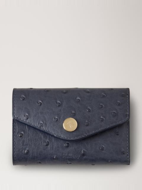 Mulberry Folded Multi-Card Wallet
Stormy Blue Ostrich