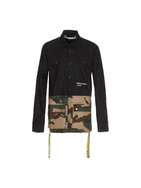 Off-White Off-White Mens Camouflage Splicing Jacket OMGA062E188110101001