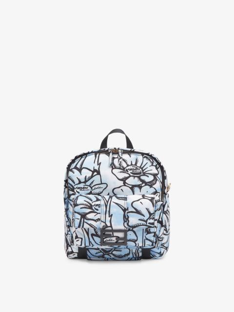FENDI Floral-print nylon backpack