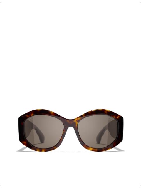 CHANEL Oval Sunglasses