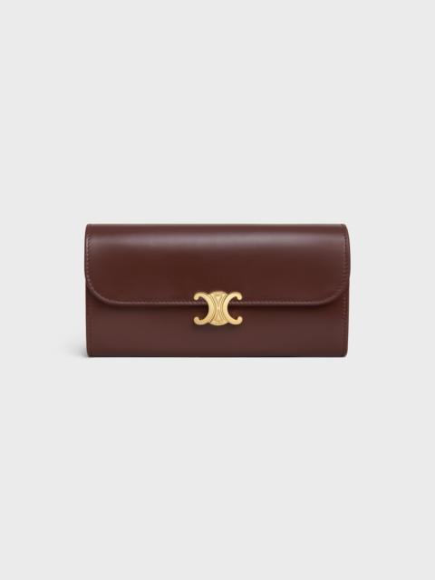 CELINE LARGE WALLET TRIOMPHE IN Shiny calfskin