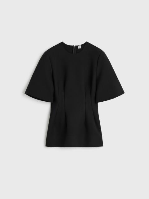 TOTEME Sculptural scuba top black
