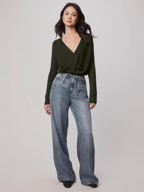 Splendid Loopknit LYR Surplice Sweater